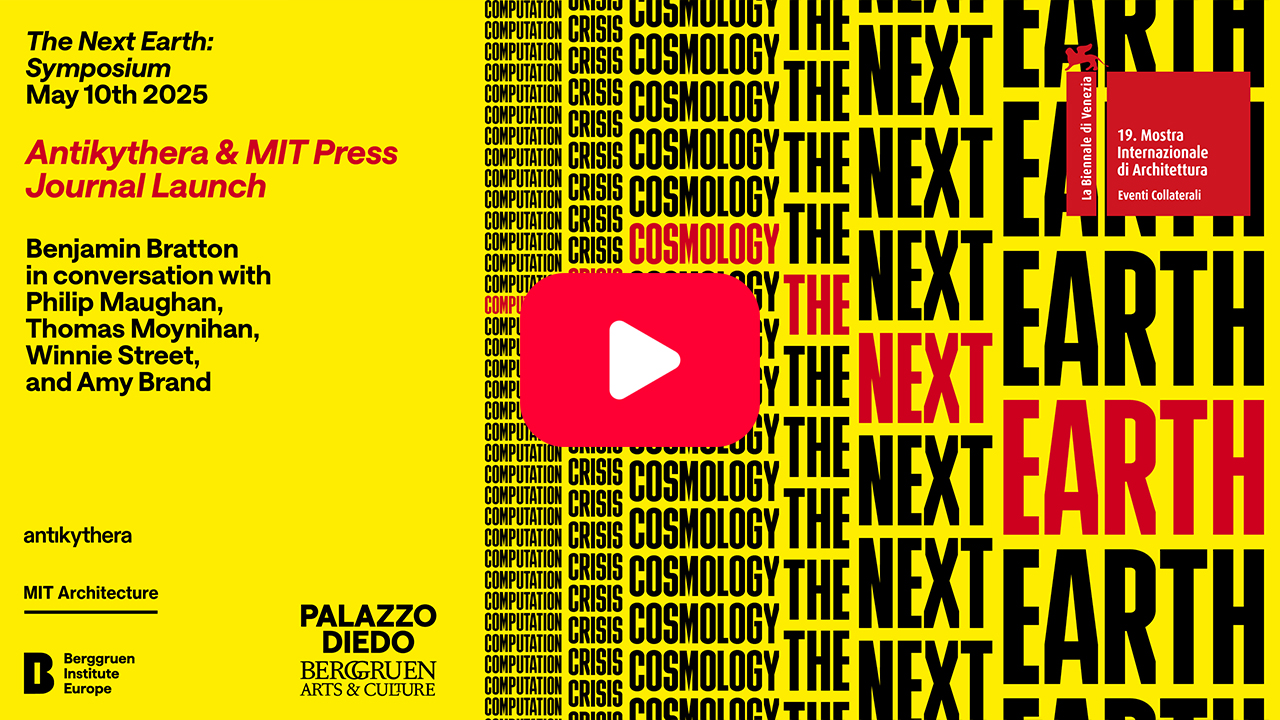 Antikythera & MIT Press Journal Launch Pt. 1